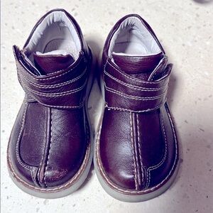 Brown Kids All Leather Shoes